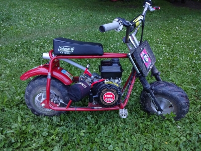 Coleman mini bike ct100u sale